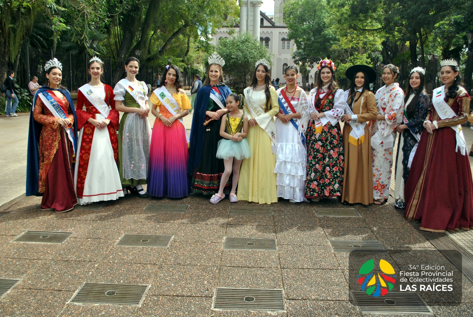 Presentación oficial de la 34° Fiesta Provincial de Colectividades Las Raíces y sus nueve candidatas a reina