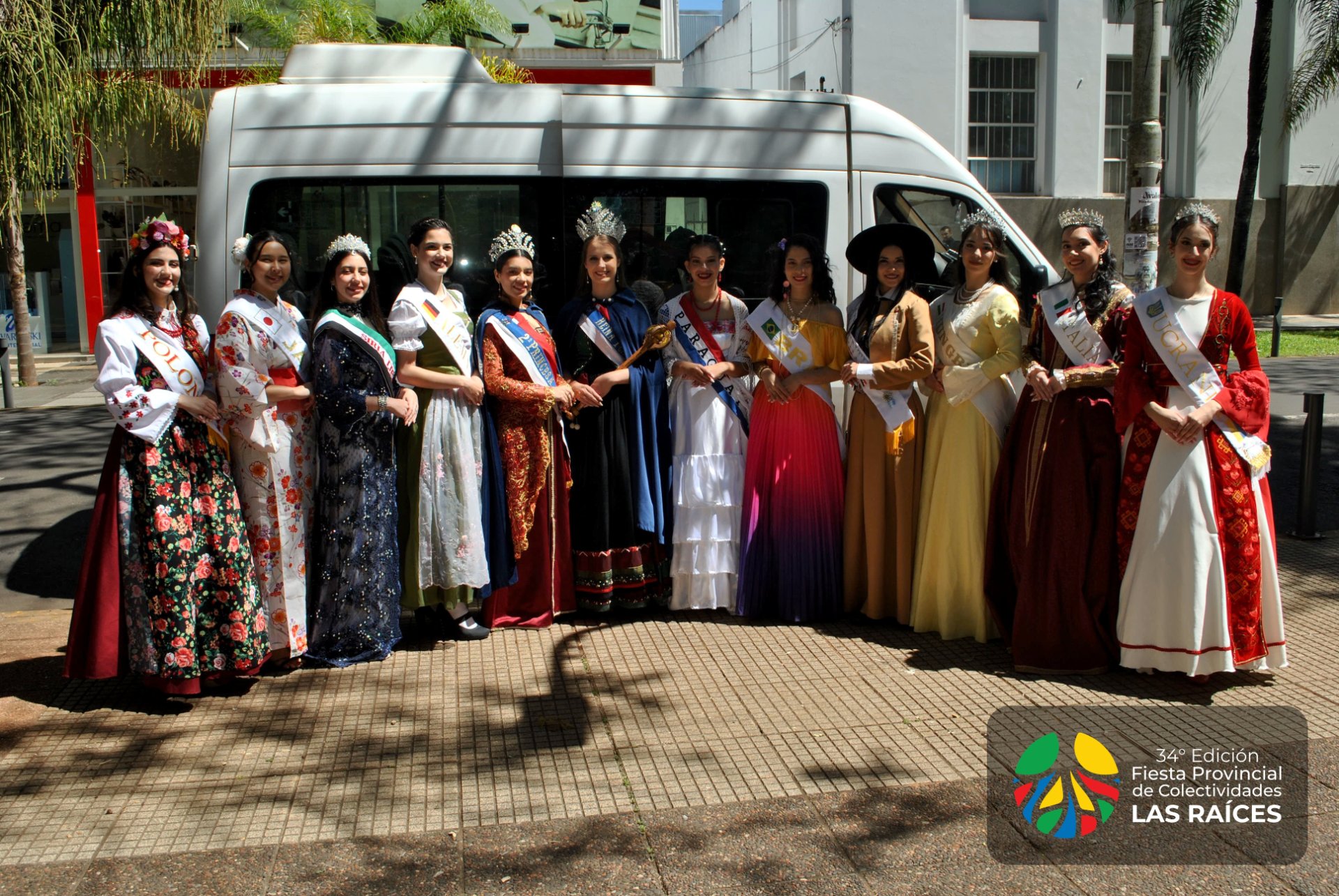 Presentación oficial de la 34° Fiesta Provincial de Colectividades Las Raíces y sus nueve candidatas a reina